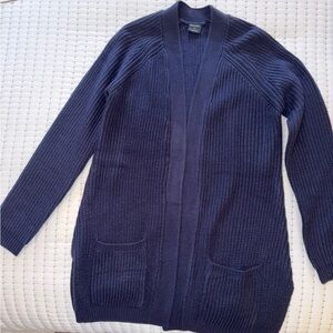 Cyrus Deep Blue Knit Cardigan